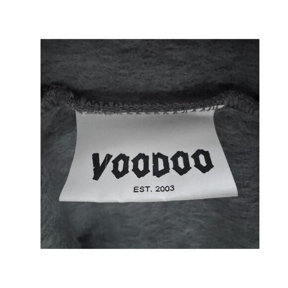 Voodoo Doughnut Pink Frosted Drip Skull Gray Hoodie Size Small NEW - Picture 10 of 10